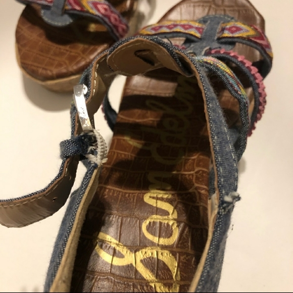 Sam Edelman Elsie Tia wedges SZ 2 - Picture 3 of 6